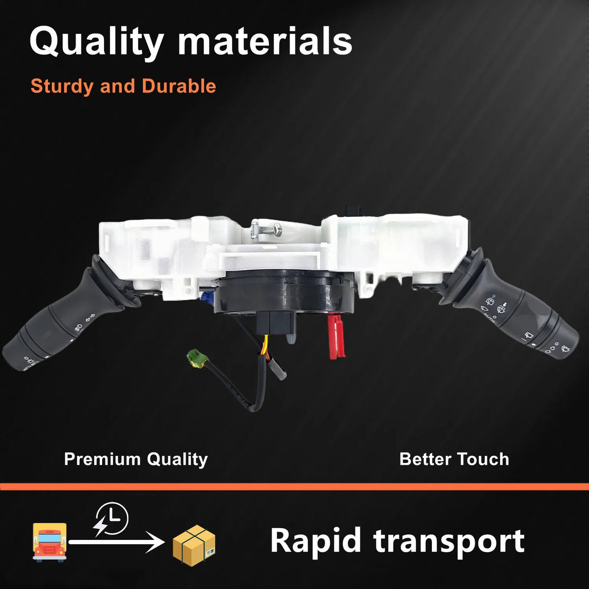 Commutateur combiné de clignotants et d'essuie-glaces au volant pour Renault Megane III et Scenic III (2008-2016) - Référence : 255670019R