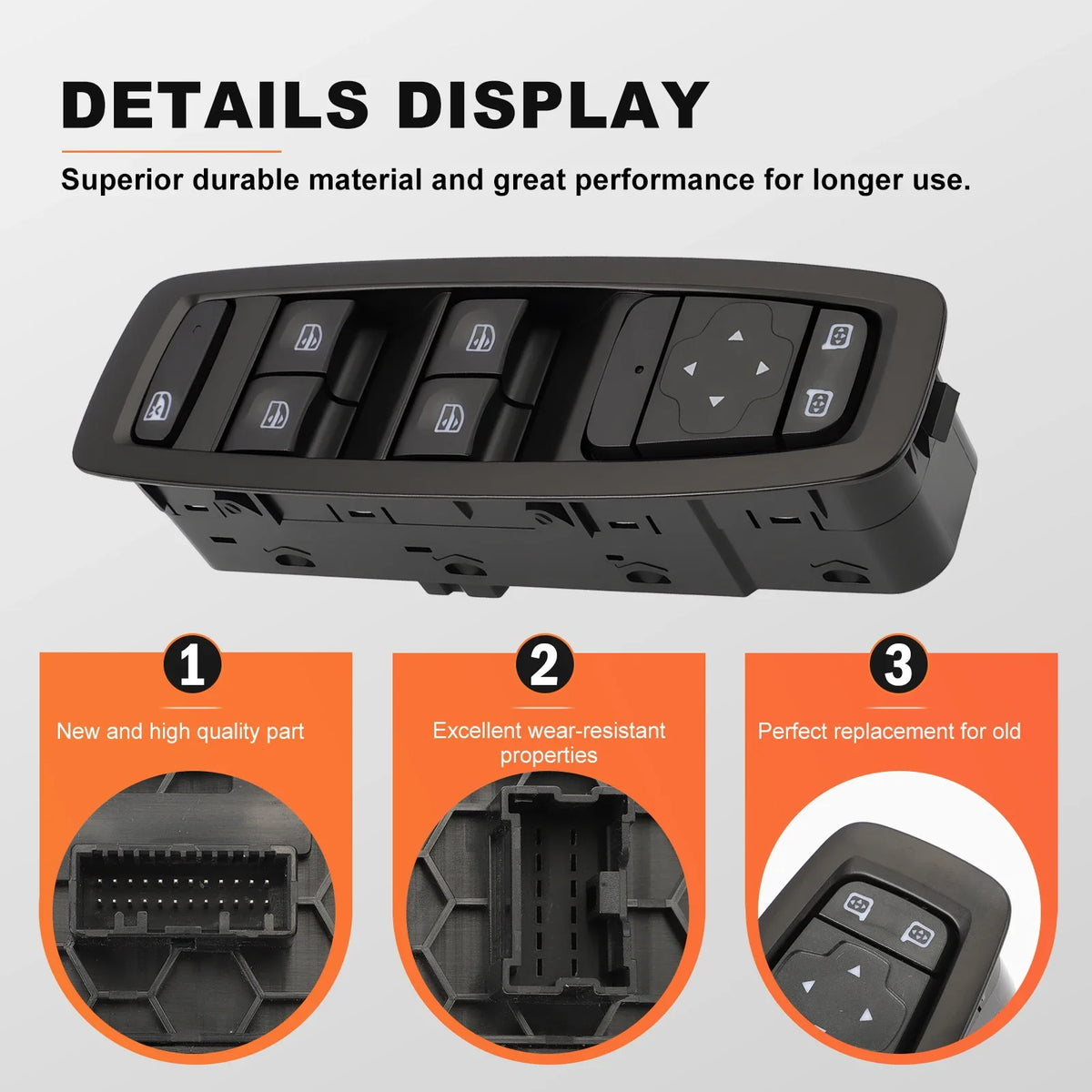 254015253R Electric Power Master Window Control Button Switch for Renault Megane IV Fastback 1.5 SPORT TOURER 2016