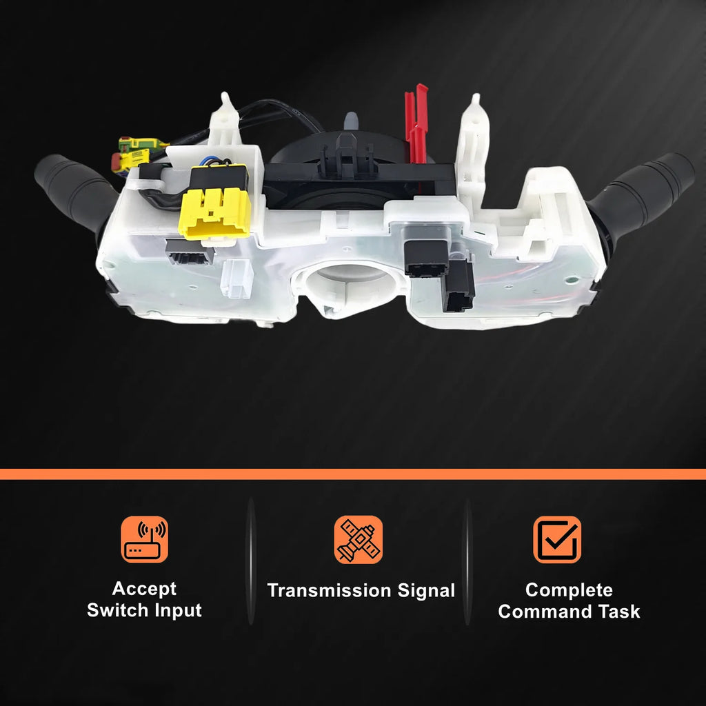 Commutateur combiné de clignotants et d'essuie-glaces au volant pour Renault Megane III et Scenic III (2008-2016) - Référence : 255670019R