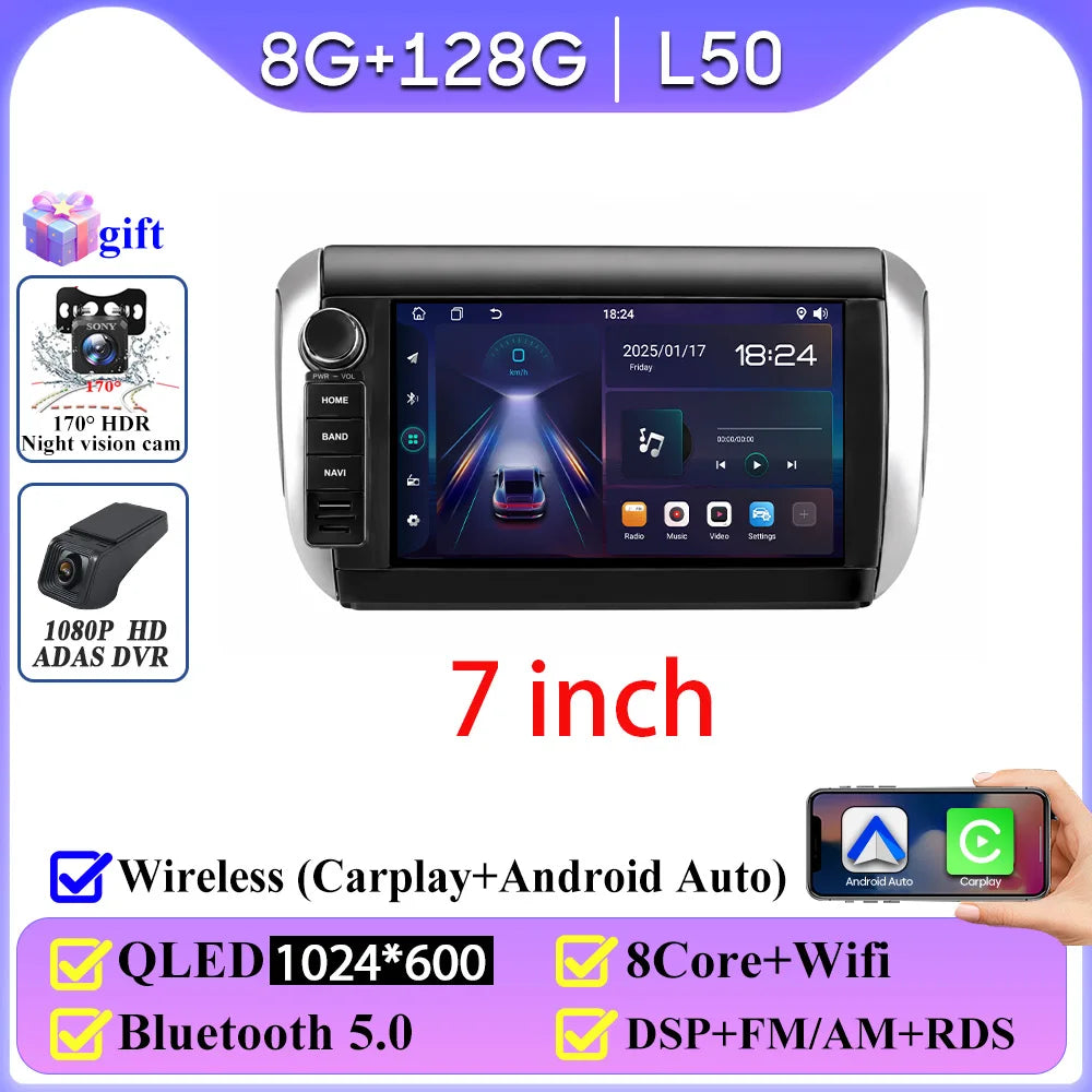 Android Auto For Peugeot 208 2008 Series 2012- 2018 Car Radio CarPlay Screen Automotive Multimedia GPS Navigation Android 16